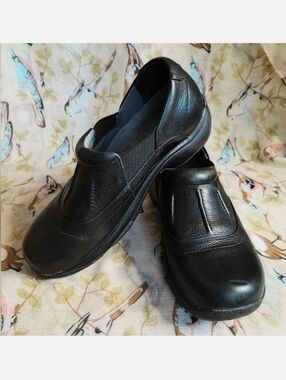 Dansko Professional Black Ribbed Work Shoes Women's Size 8 EUR 38 PreLoved Used